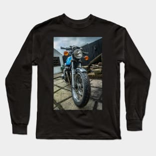 Suzuki GS750 in Blue Long Sleeve T-Shirt